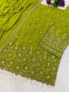 Tawakal 1315 Heavy Faux Georgette With Embroidery Work Dress Material Wholesalers In Delhi
